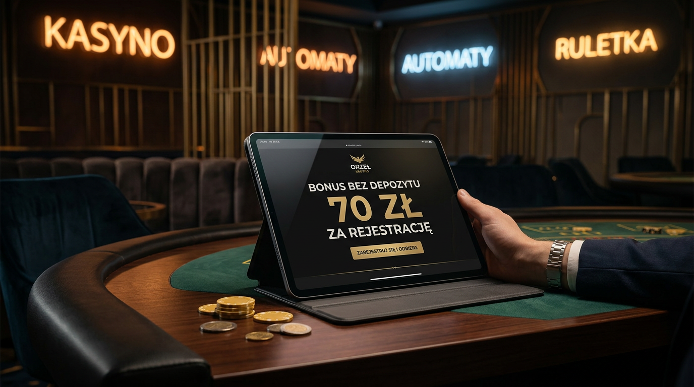 Bonus 70 PLN bez depozytu w kasynie online
